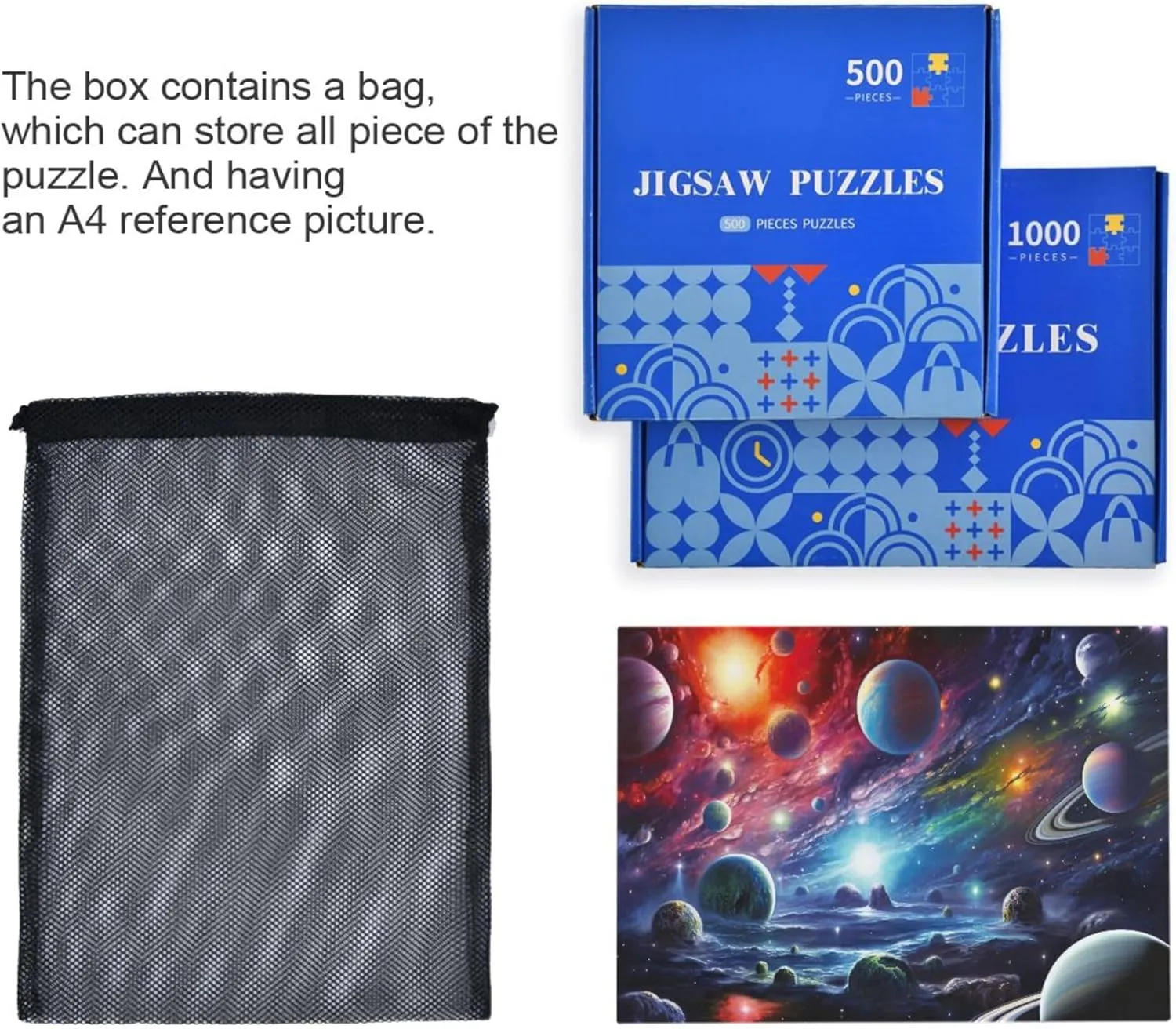 Educational Gift Home Decor for Adults Kids S0400826 Space Galaxy Solar System NASA Jigsaw Puzzles 1000 Pieces biologist airborne insulate shell amplify mount Toy Games 
