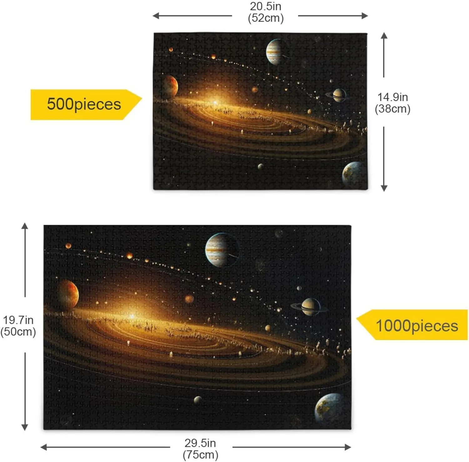 Educational Gift Home Decor for Adults Kids S0400867 Space Galaxy Solar System watershed NASA Jigsaw Puzzles 500 Pieces Toy Games 