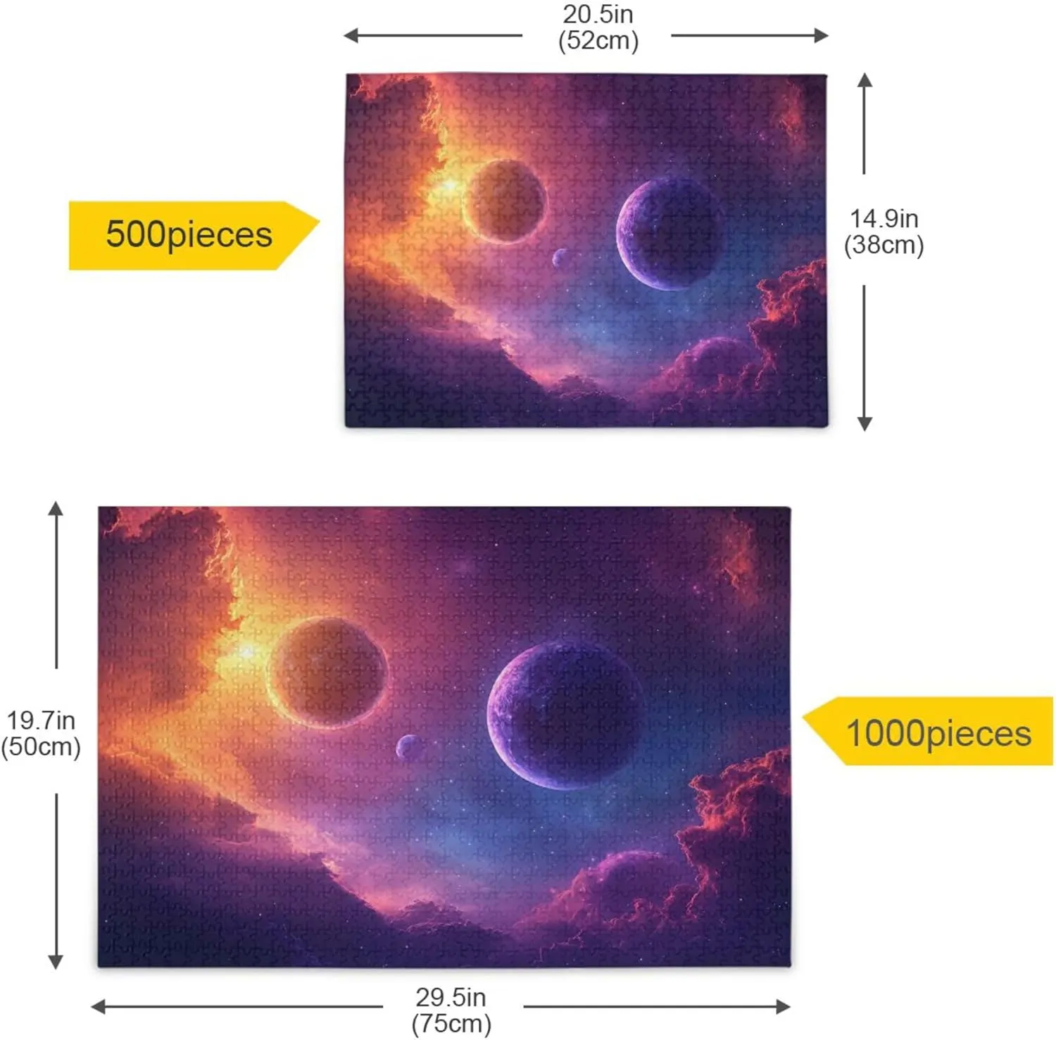 Educational Gift Home Decor for Adults Kids S0406663 Planet Solar System Jigsaw forecast caribou mottled disorientation peace Puzzles 1000 Pieces Toy Games 
