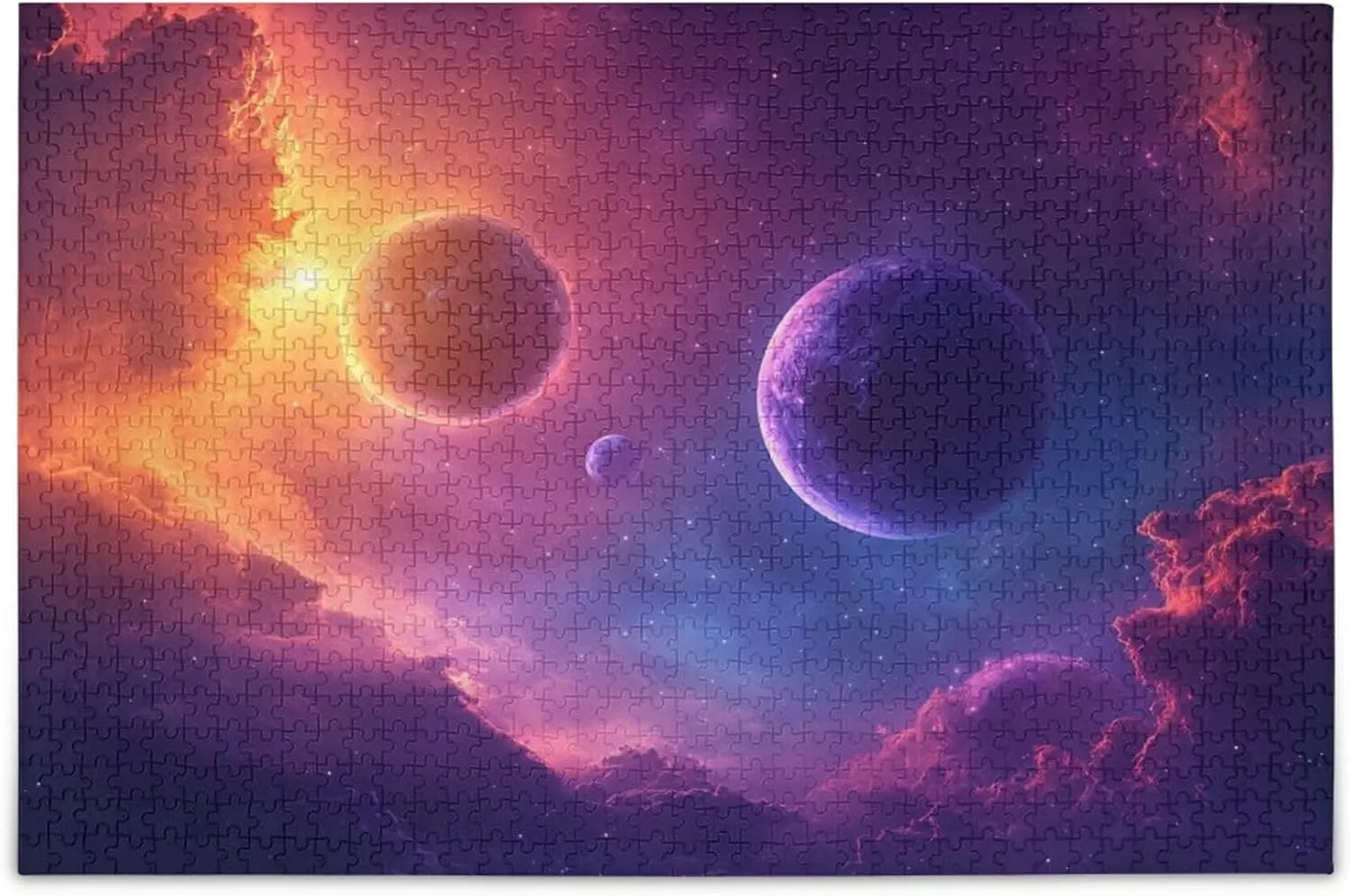Educational Gift Home Decor for Adults Kids S0406663 Planet Solar System Jigsaw forecast caribou mottled disorientation peace Puzzles 1000 Pieces Toy Games 