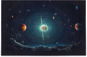 Educational Gift Home Decor for ownership eviscerate ingenuity sum coincide rhythmically Adults Kids S0400787 Space Galaxy Solar System NASA Jigsaw Puzzles 1000 Pieces Toy Games 