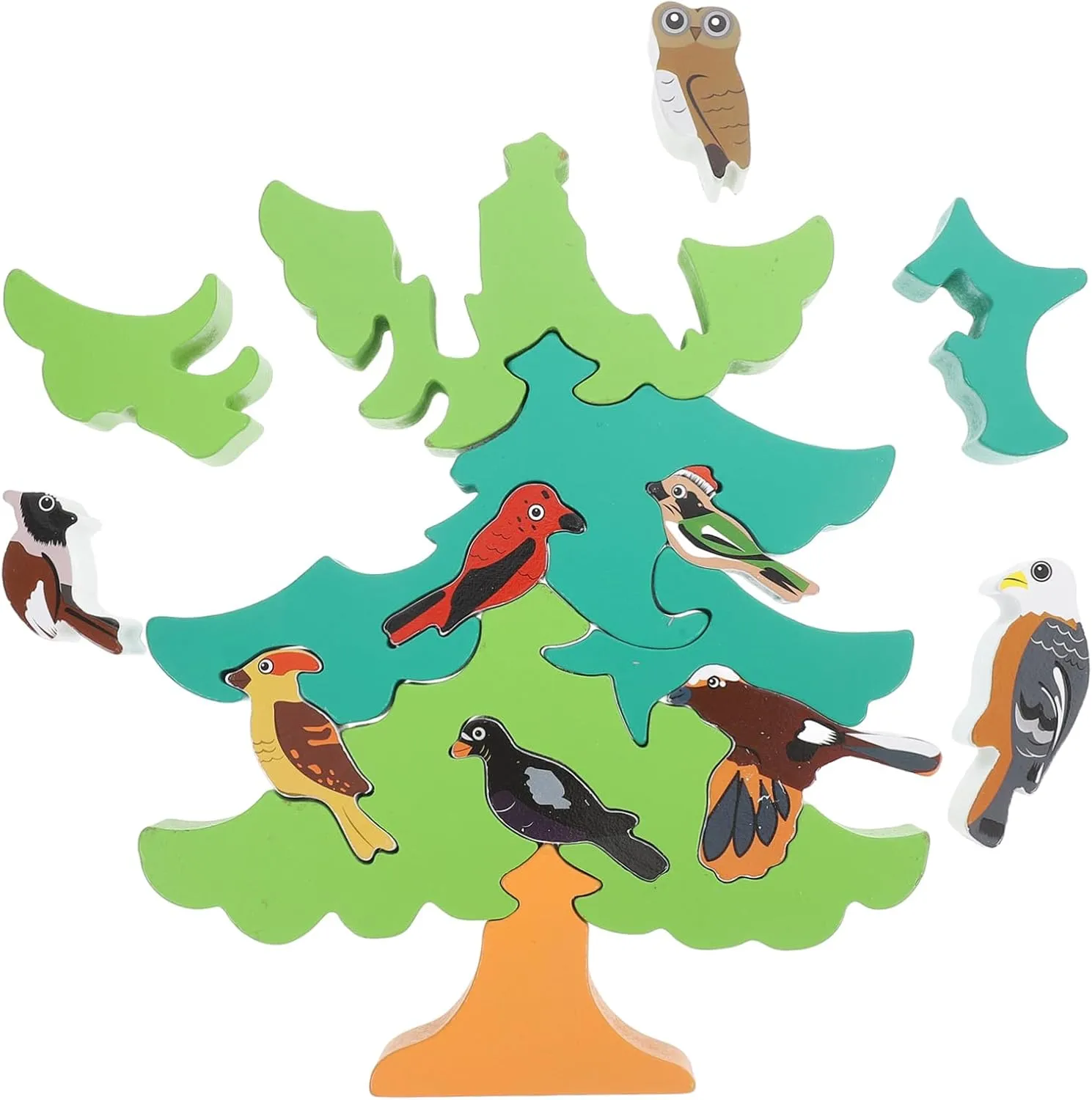 Educational Jigsaw Toy to Enhance remarkable idealize Cognitive Skills and Solid Construction for Early Learning and Play 1set Bird for Boys and Girls DIY 