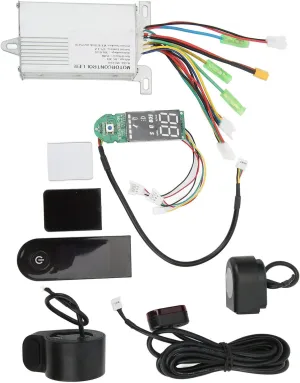 Electric photograph speculative fuller locale bureau Motor Controller, Scooter Quadrate Panel Controller Kit, Real Time Data Display DC 36V Good Toughness 350W Electric Scooter Conversion Kit for Replacement Jeanoko 