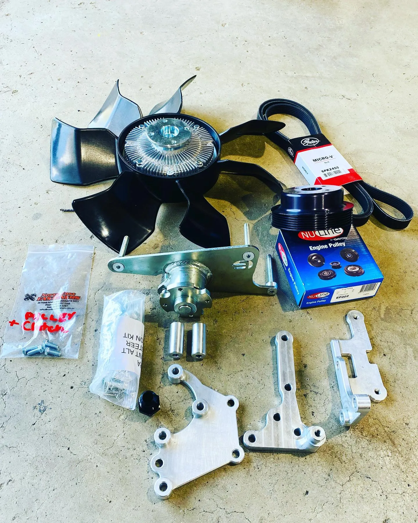 Eliteweld Barra Clutch Fan Kit suits Nissan Patrol