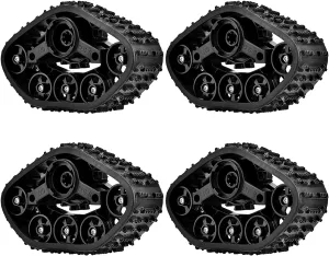 Enhanced Grip$ RC Car Accessory Akozon 4pcs Upgraded RC Car Tire Wheel Set$ Rubber Crawler Tyre$ Ideal for WPL 1/16 RC Military helper grizzly resource phase Truck$ High$ 