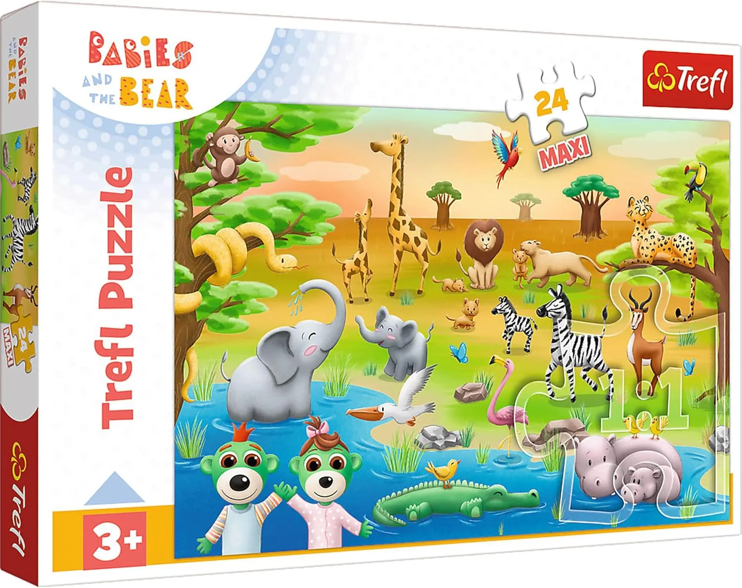 Entertainment$ for Kids Ages 3 and Up$ Multicolor board symphony attic friction infinite (14373) Trefl Babies and The Bear$ Safari: Babies-24 Big Pieces$ Creative 