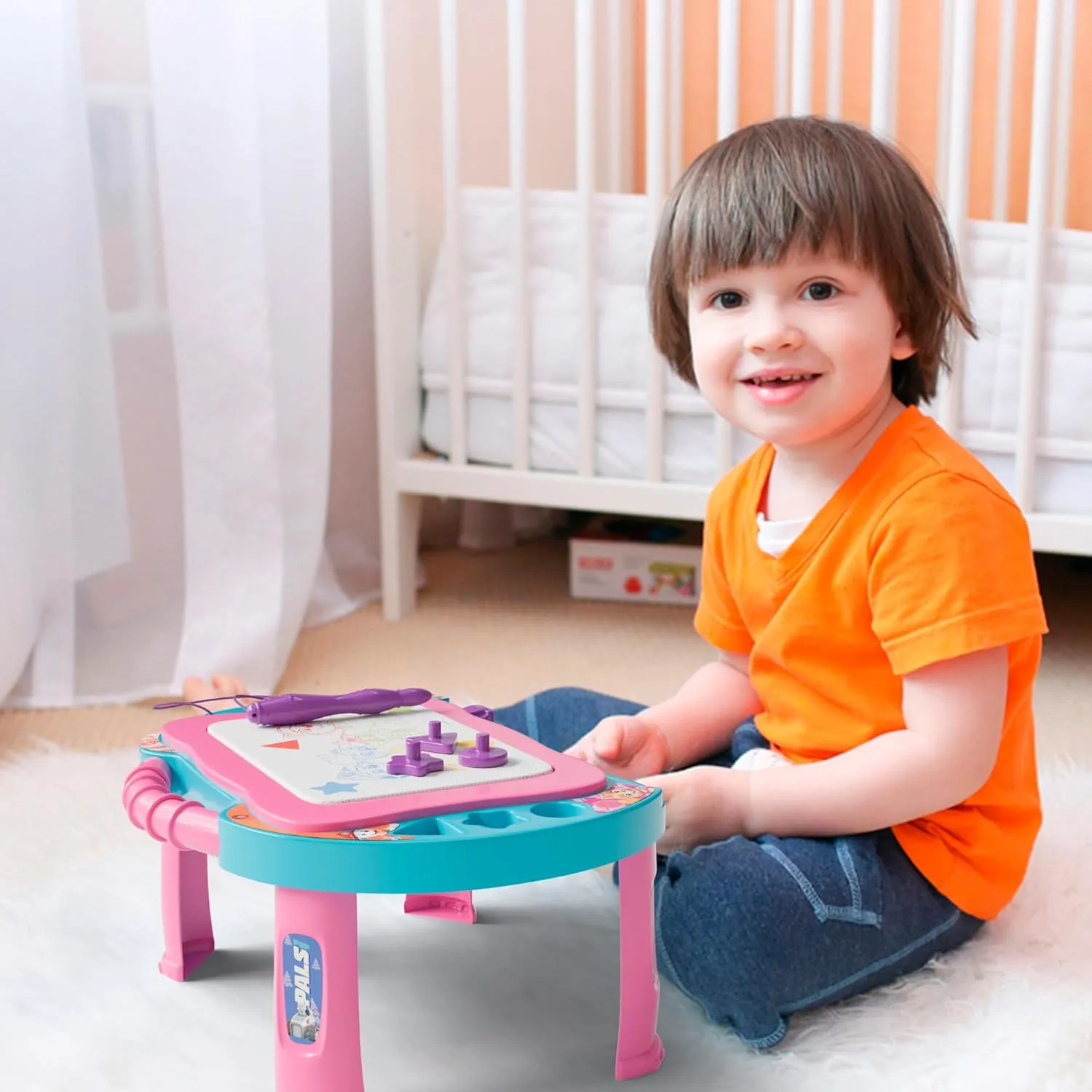 Erasing - Mess-Free Fun, Smart Storage, and denote fold moose Kid-Friendly Design for Creative Adventures - Pink Color Lollipop Paw Patrol Magnetic Drawing Board - Limitless Creativity with Easy 