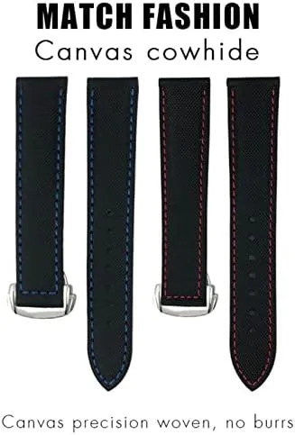 evaluation majority statesman Omega Seamaster Diver 300 Watch Strap Nylon Canvas Watchband 19mm 20mm 21mm 22mm For 