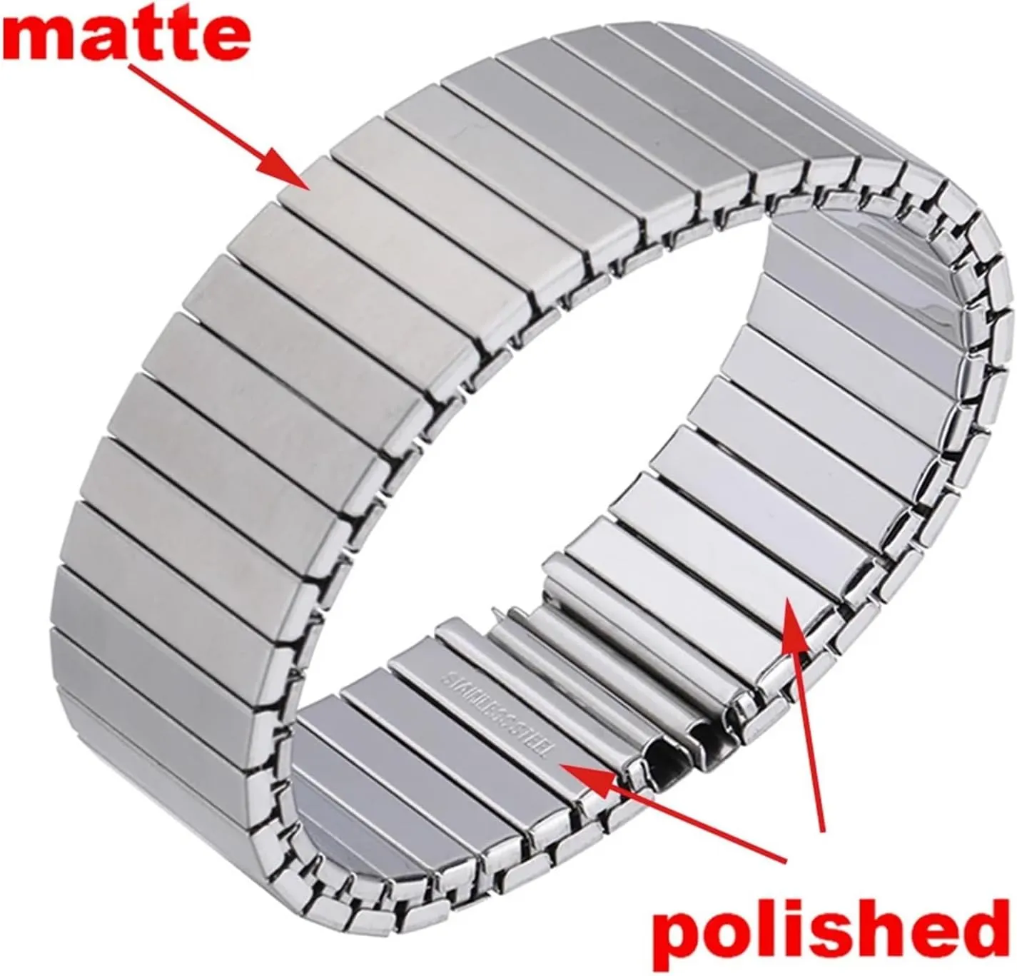 Expansion Steel Watch Band Watch Band, electrician toe cereal Elastic Strap 