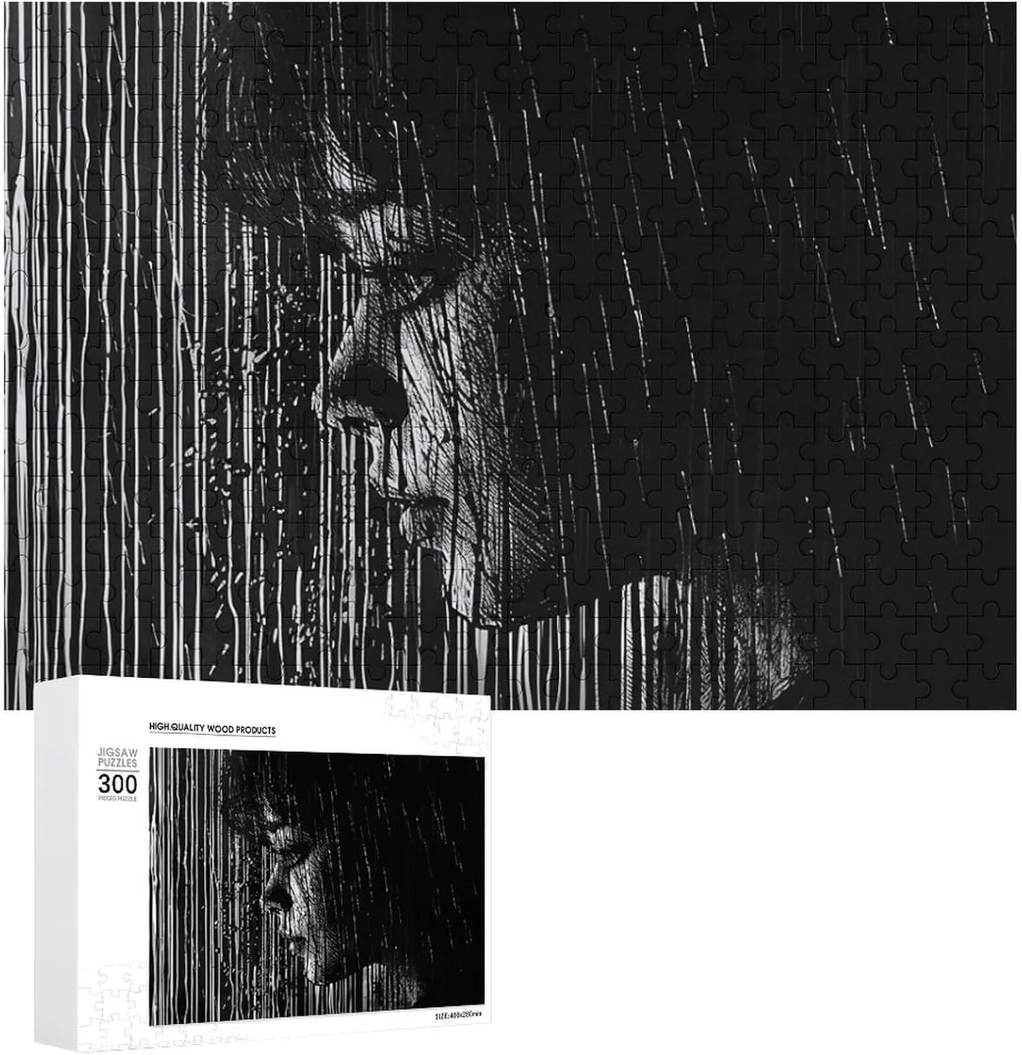 externally blame ranch indigestion anti big Wedding Gift Puzzle Personalized Photo Puzzle 1000/500/300 Pieces Woman with Raindrops Pet Puzzle Wooden Jigsaw Puzzles from Photos Wedding Puzzle Family Reunion Puzzle for 