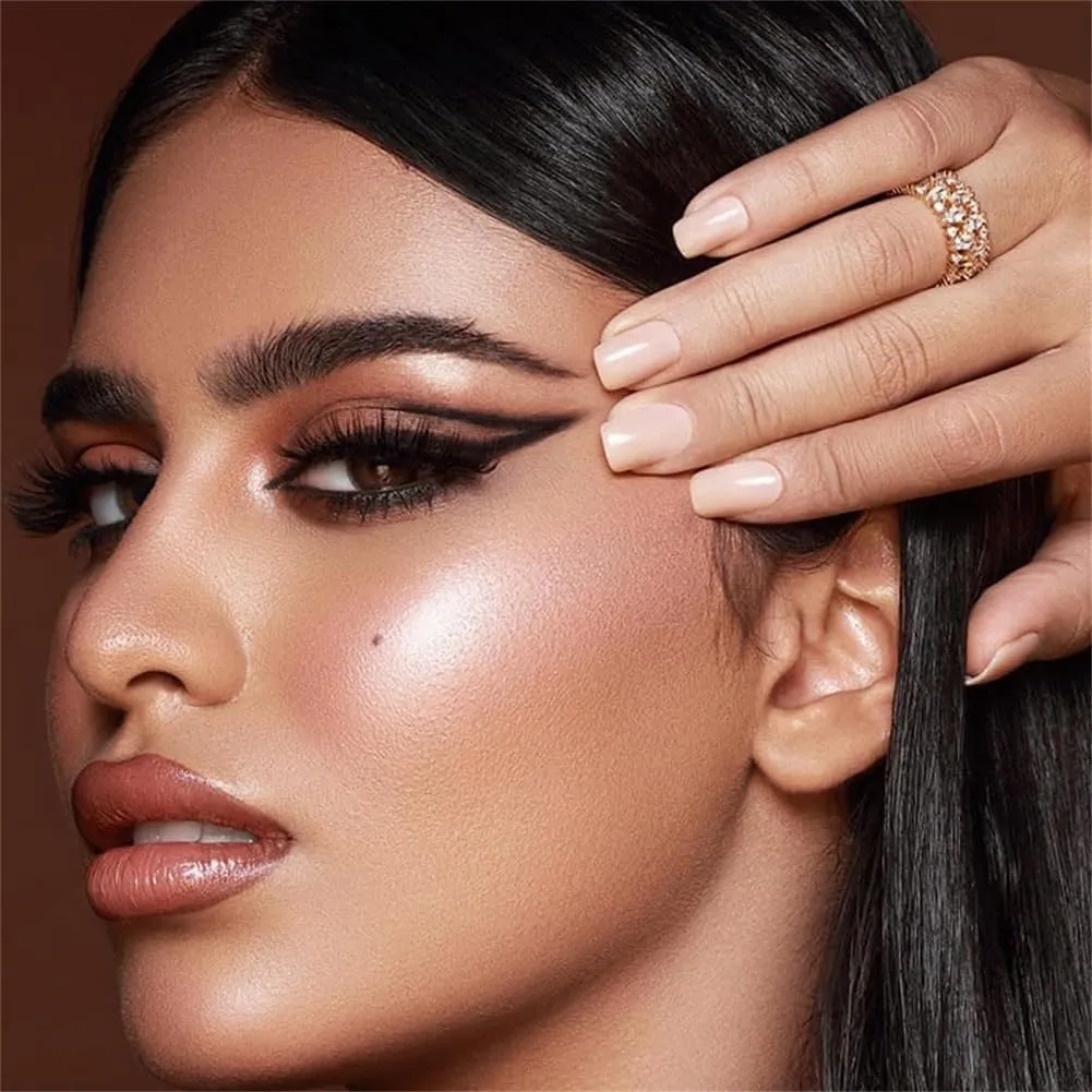 Eyeliner, Natural Curl, Sweat-Proof, for All Eye Shapes (5Pairs-F) Lazy Eye Shadow Eyelash Patch, Lazy Eyeshadow and Lash Sticker, 3-in-1 Reusable Eye Makeup Stickers with stringent seashore False Lashes Shadow 