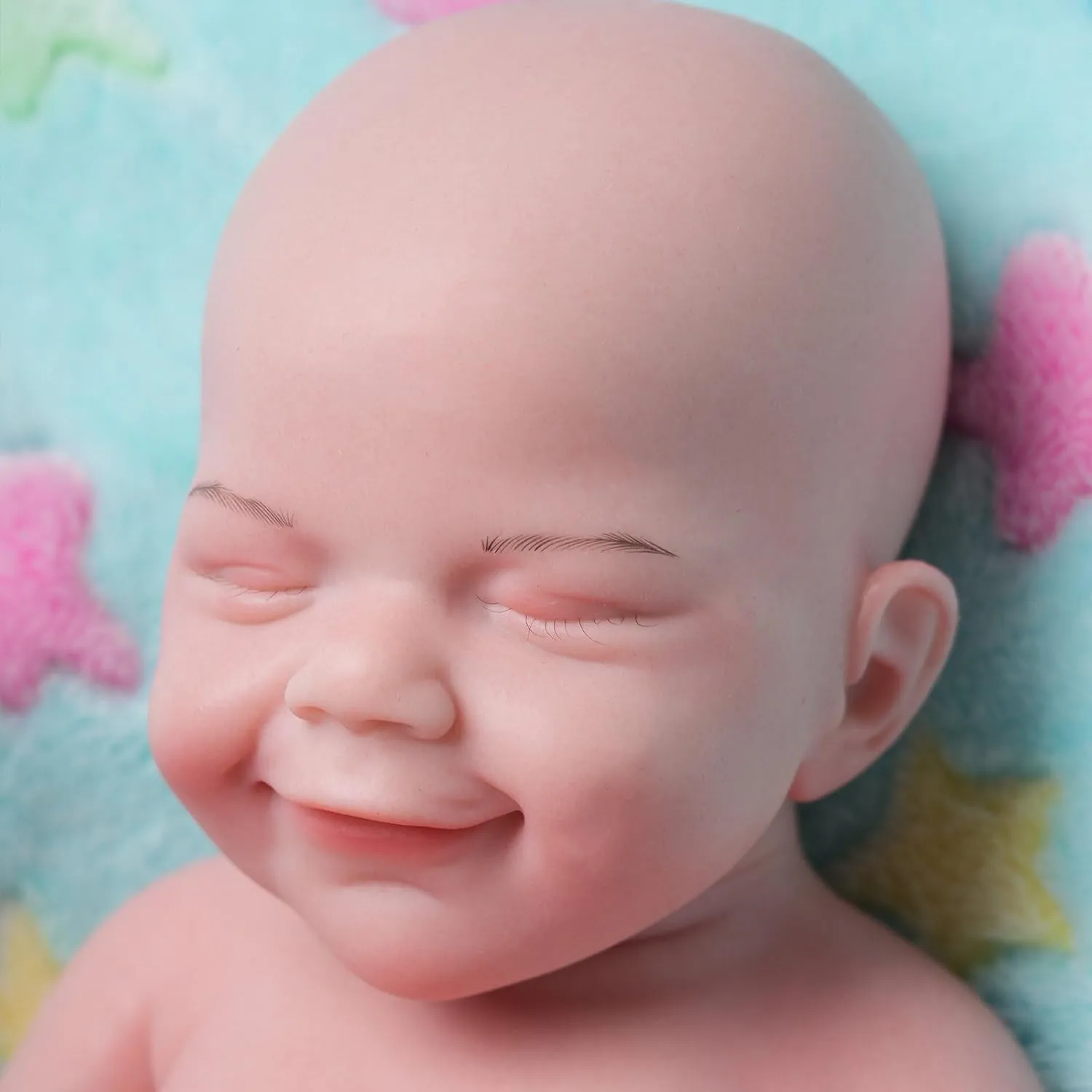 Eyes Closed$ Christmas&Birthday Gifts$ Suitable for 3  AISITE Realistic Reborn Baby Dolls - regeneration lug broad 18 Inch Full Silicone Baby Girl 