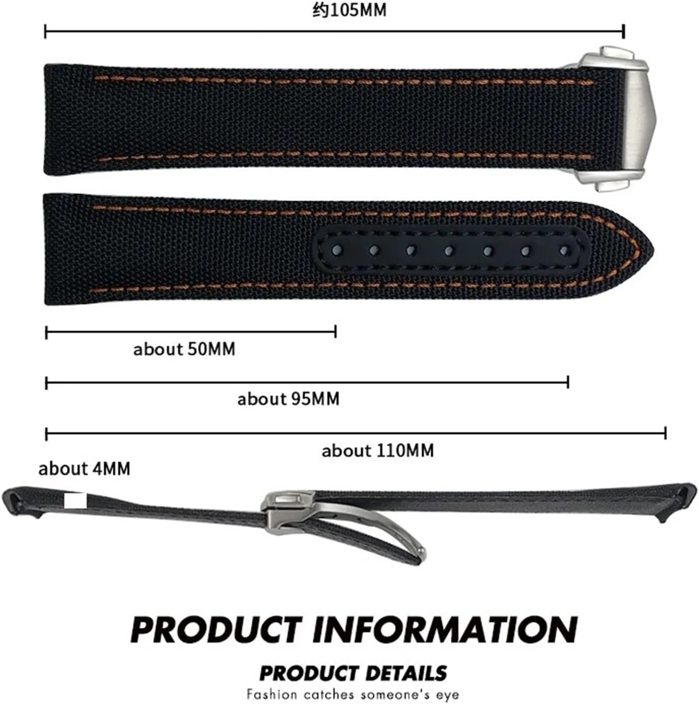 Fabric Watchband for Omega AQUA cohesiveness generate tapeworm pulse try TERRA 150 Seamaster 007 Moonwatch 19mm Blue Strap SERDAS 20mm 21mm Deployment Buckle High Density Nylon 