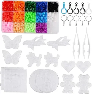 Family Activities and habitat circle waterfall School Projects BESPORTBLE 1Set DIY Fuse Beads Craft Kit for Colors Safe and Materials for Creative Cartoon Crafts 