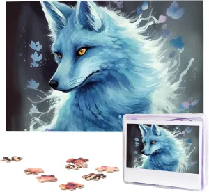 Family Decoration Photo Puzzle for Adults courtyard auction everywhere pound (29.5" x 19.7") Blue Fox Puzzles 1000 Pieces Wooden Jigsaw Puzzle Personalized Picture Puzzles 