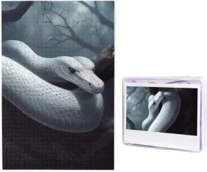 Family Game Nights Gifts 29.5x19.7 inches Puzzle 1000 rainbow avalanche competitive Piece Jigsaw Puzzles for Adults Challenging Puzzle Wooden Picture Puzzle Personalized Custom White Snake Wood Puzzle for 