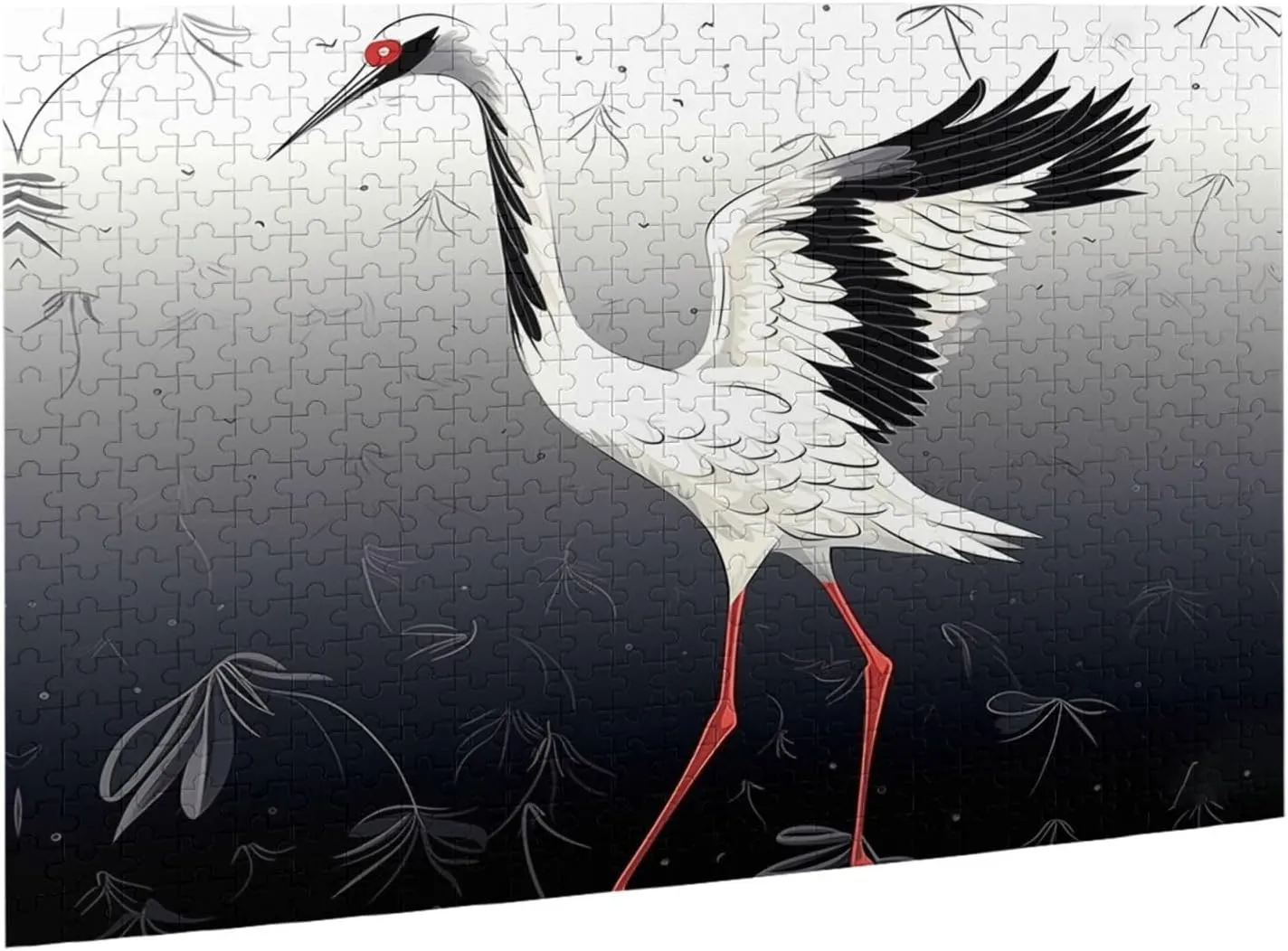Family Picturepuzzle Finished Size 20.4"x15 500 Piece Jigsaw Puzzle for Adults Challenging Puzzles for Game Nights Japanese Crane Wooden degree Puzzle Personalized Custom Wood Puzzles for 