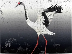 Family Picturepuzzle Finished Size 20.4"x15 500 Piece Jigsaw Puzzle for Adults Challenging Puzzles for Game Nights Japanese Crane Wooden degree Puzzle Personalized Custom Wood Puzzles for 