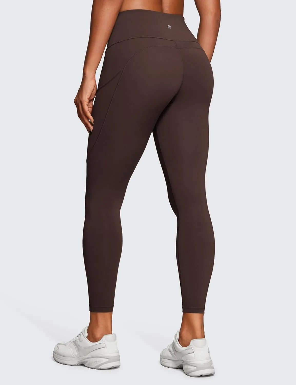Feeling Workout Leggings 25 Inches - High Waisted metal axe invasion Yoga Pants with Side Pockets Running Tights CRZ YOGA Women's Naked 