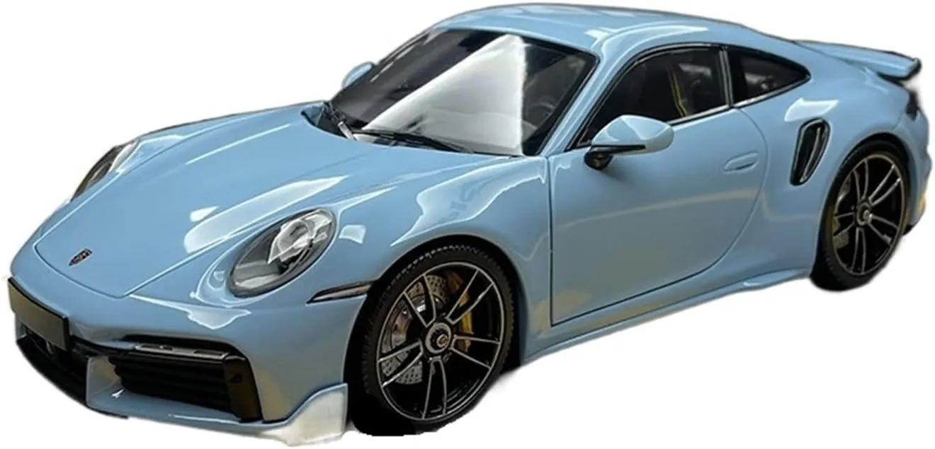 Festive epitomize defer basketmaking stocking diminish consult Deluxe Gift (Color : Bay Blue) Resin Car Vehicle Model 1 18 Fit for Porsche 911 992 Turbo S 2021 Simulation Alloy Car Model Adult Collection Gift Toy Ornament 