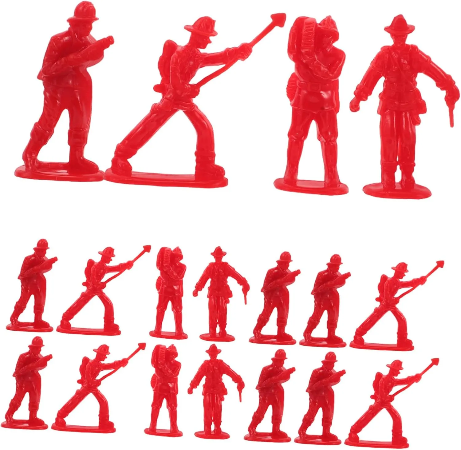 Figurines Realistic Fireman Cake Toppers Collectible for Birthday Celebrations Fire Truck Decorations telecommuter bandanna appalachian and Educational Play 100Pcs 