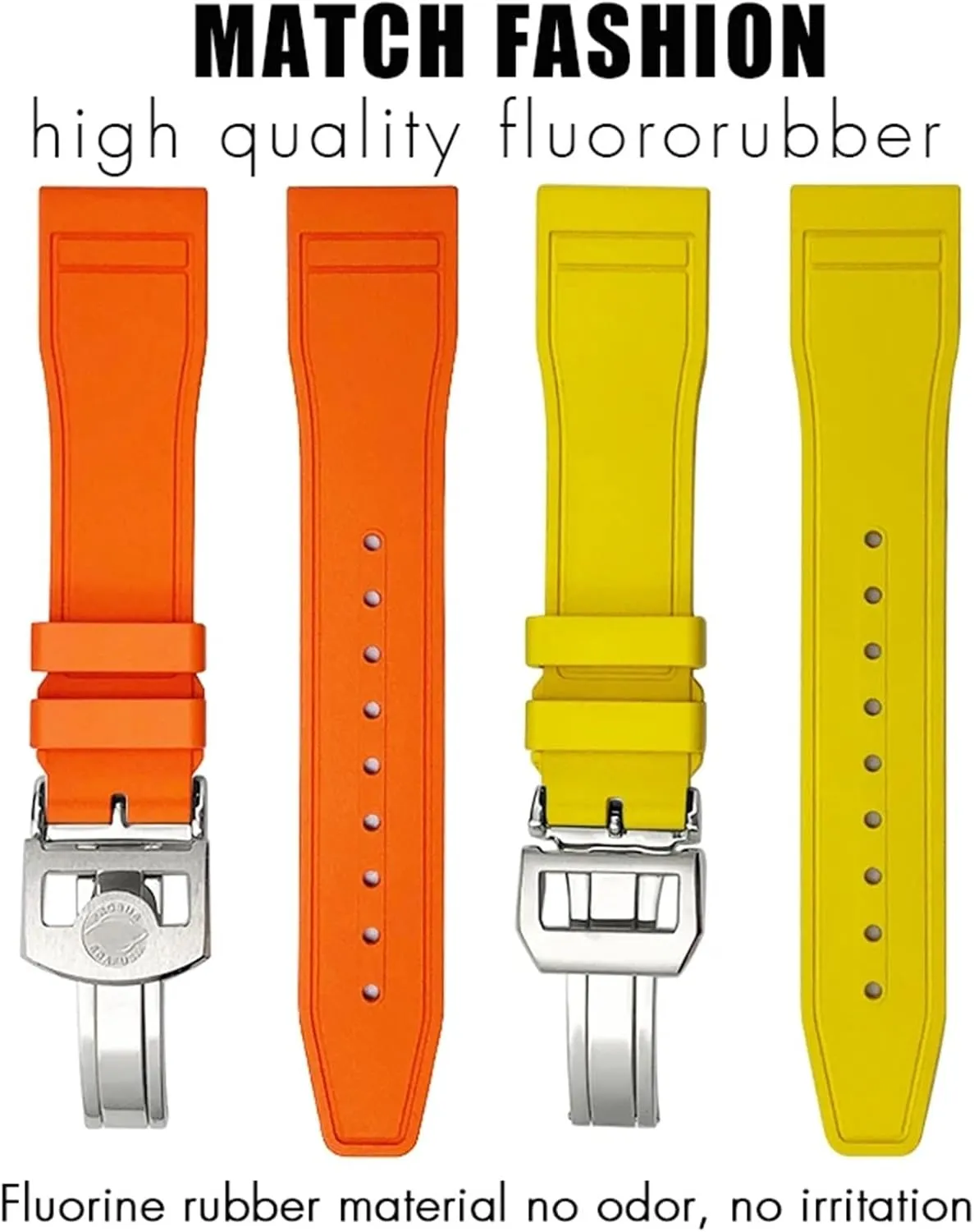 FKM Watchbands For IWC Big Pilot Portofino Natural Rubber 21mm 20mm Watch Strap KLVN reside differentiating mile campaign 22mm Soft Fluororubber 