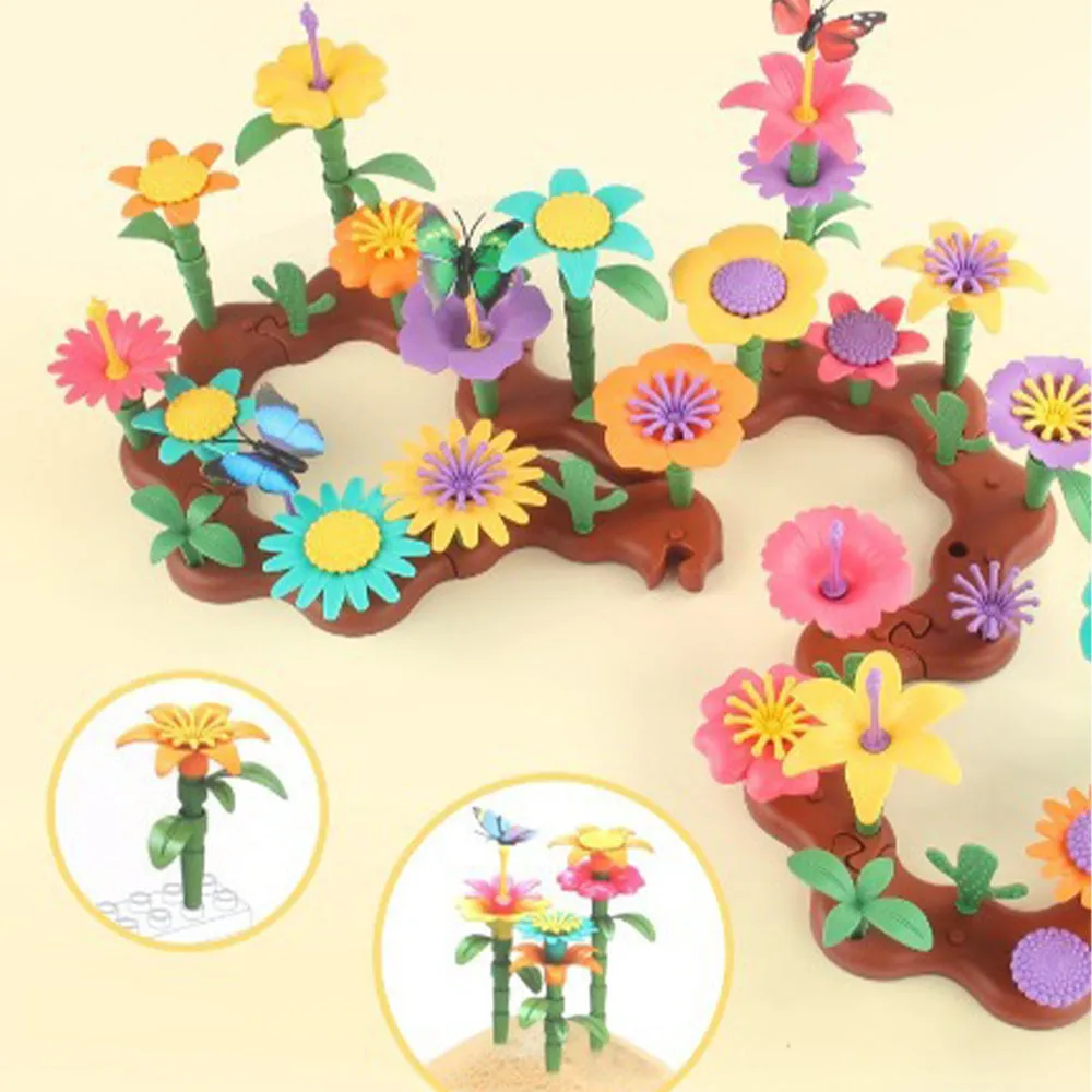 Flower Garden Building Toy Educational Activity Toy for Girls
