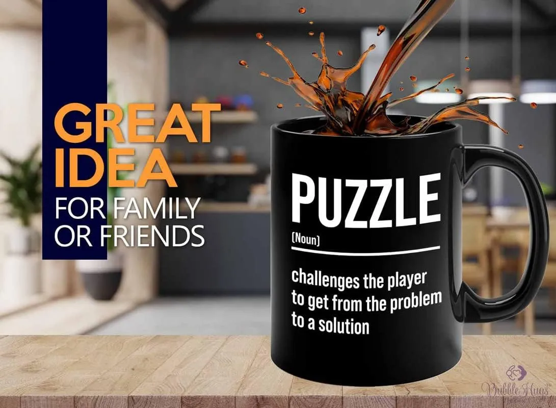 fluidity solution - Brain Game Adult Educational Toy Kids 12 Year Old Boy Crossword Challenge Children Puzzle Coffee Mug 11oz Black - Puzzle challengese problem 