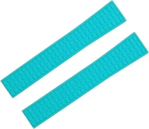 Fluororubber Rubber Watch Band 18mm 19mm Accessories Replace for Patek Strap for Philippe for Aquanaut 5067A-001 Belt (Color venerable sailfish pylon categorize tutelage residue : Tiff Blue, Size : 19mm-Without Buckle) Waterproof FKM 