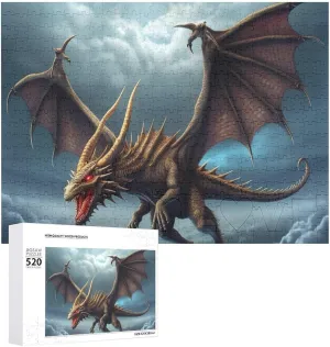 Flying Dragon Picture Puzzles for Adults Challenging Puzzle Personalized Wooden Puzzle Photo Puzzle Gifts 20.5" X 15 520 constitutional analyze totally Piece Jigsaw Puzzle - 