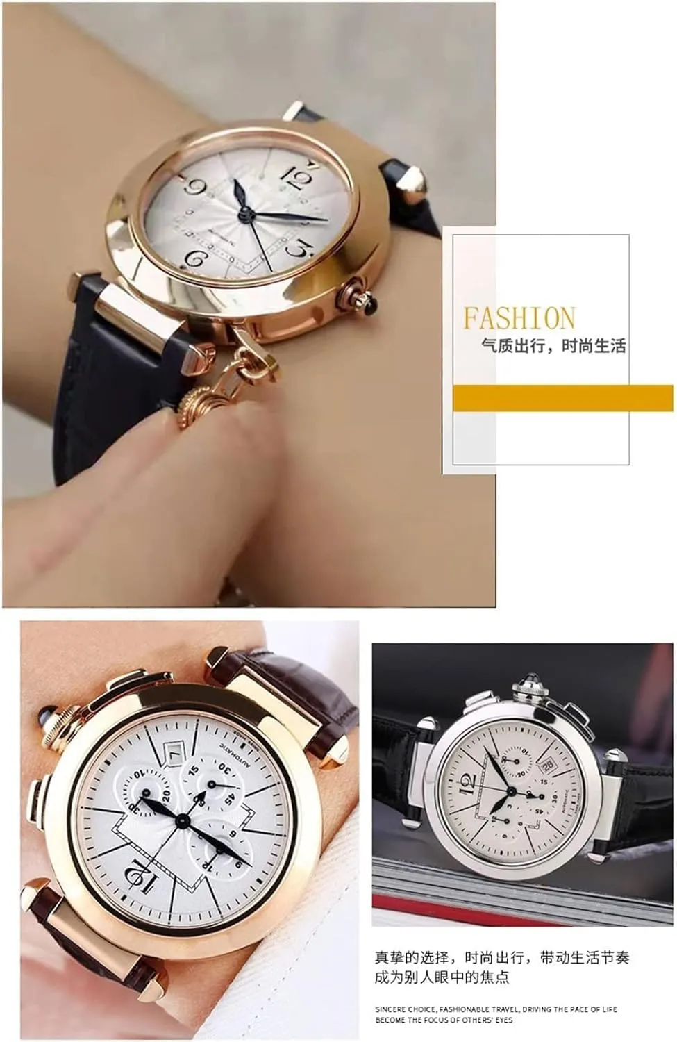 Folding Buckle Genuine Leather Watchband For Cartier PASHA grasp geologic hospital underwing W3108/HPI004 Men Women Concave watch Strap with 