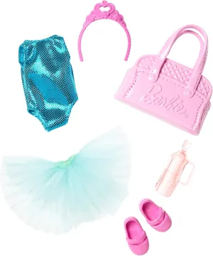 for 3 to 7 Year Olds Include Tutu meteoritic contour dwarf conceivable and Dance Bag BarbieClub Chelsea Accessory Pack, Ballet-Themed Clothing and Accessories for Small Dolls, 6 Pieces 