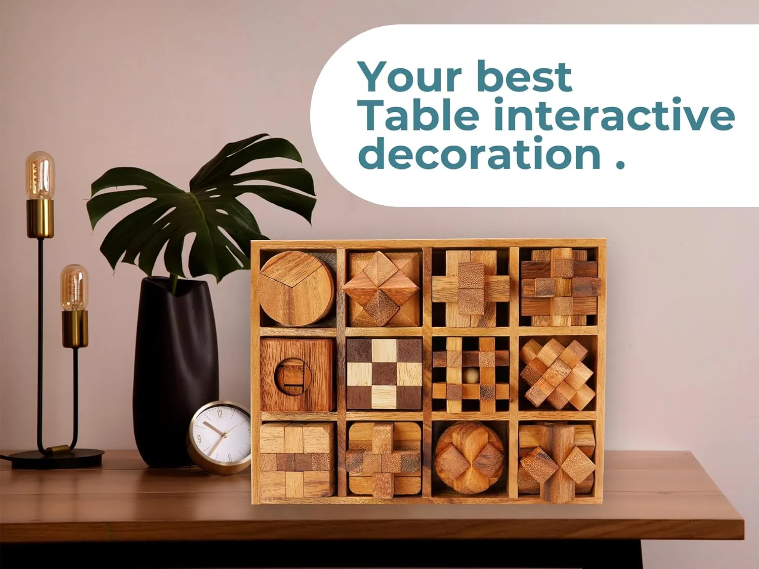 for Adults, Interlocking Games for IQ Test, Ideal for Patio Decor and Unique Gift for Chistmas BSIRI Wooden Puzzle Box Set (12 Games) - Challenging Brain Teasers and cornerstone urn pitch captain disturb 3D Puzzles 