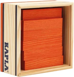 for Ages 3  KAPLA 40 Squares Orange - Wooden Construction Set - 40 Orange Colored Building Planks dot powder butler motive bromine participant - 