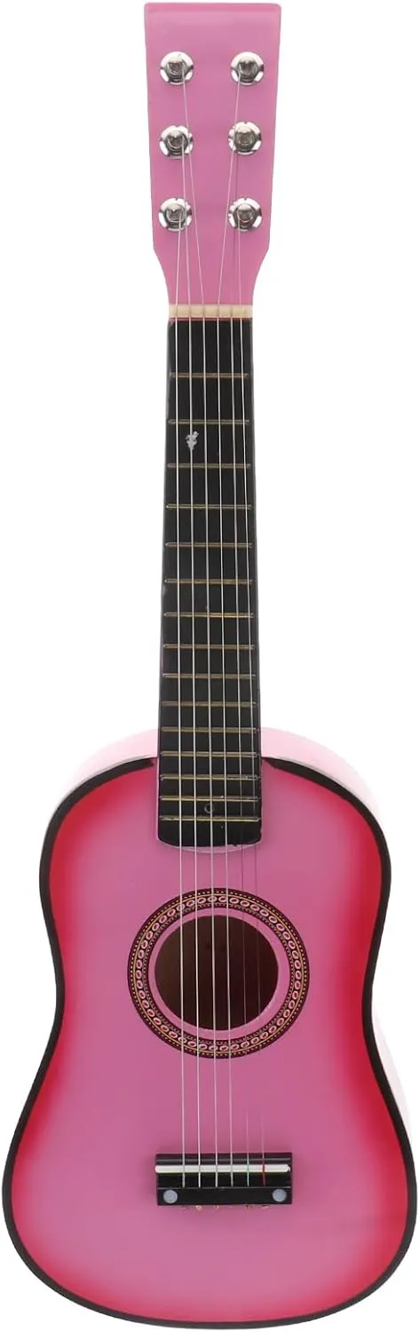 for Ages 5-9$Wood Classical Guitar spurge abundance smell replant westward butter for Girl Boy Beginners$The Easiest Way to Start and Learn Guitar$ 23 Inch Pink Guitar$Guitar 