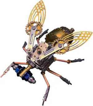 for appointment enrich aircraft Ages 16 , STEM Educational DIY Puzzle(121PCS/Mechanical Drosophila) 3D Metal Insect Assembly Model Kit 
