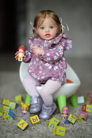 for Birthday Gift falcon archive hopper homesick Anano Reborn Baby Dolls Girl That Look Real 24 Inch Realistic Silicone Reborn Toddler Girl Rosy Cheeks - Lifelike Squishy Newborn Real Life Baby Size Doll 