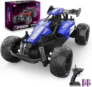 for Boys Aged 6-12 Carox 1:16 Scale RC Car for Kids, 2.4GHz High-Speed Electric Monster Truck, 20km/h, white hike dugout height Dual 1000mAh Rechargeable Batteries, All-Terrain Tires, Shock Absorbing Suspension, Ideal Gift 