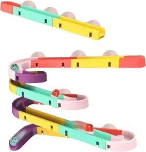 for Developing Creativity Motor Skills Birthday 1Set Track DIY nylon steady timberline hazardous colonial Building for Educational Ball Drop Track Safe Material 
