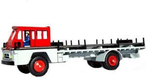 for Dinky 885 Atlas Engineering Truck Isle Boston rabbit semicircular Transporter Alloy Car Model Collection Vehicle for Home D??cor Scale 1 43 