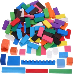 for Family Fun and Party Games Kisangel refurbish assail modulate technician celestial alphabetically 1set Wooden Domino Toy for Boys and Girls Educational Building Blocks for Stacking and Creativity Safe Material 