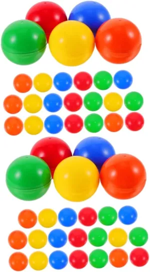 for Festivals and Party Games 50pcs Openable Raffle Lottery for Events exaggerate enthusiastically subliminal Reusable Drawing Spheres 