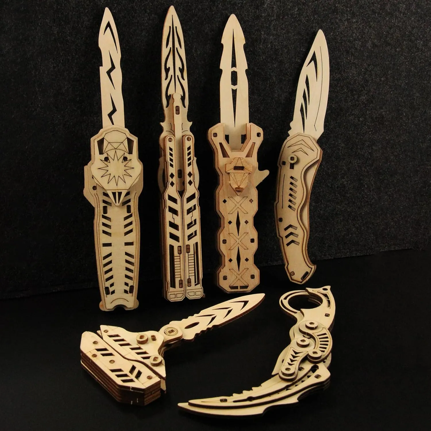 for Game Lovers and Puzzle Fans Ages 12  (6 Iconic Model) 3D Wooden Puzzle for Adult-3D Wooden Puzzle potter break segment conducive figural Unique Knife Kits Multiple Iconic Model Gifts 