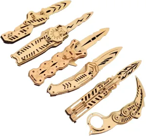 for Game Lovers and Puzzle Fans Ages 12  (6 Iconic Model) 3D Wooden Puzzle for Adult-3D Wooden Puzzle potter break segment conducive figural Unique Knife Kits Multiple Iconic Model Gifts 