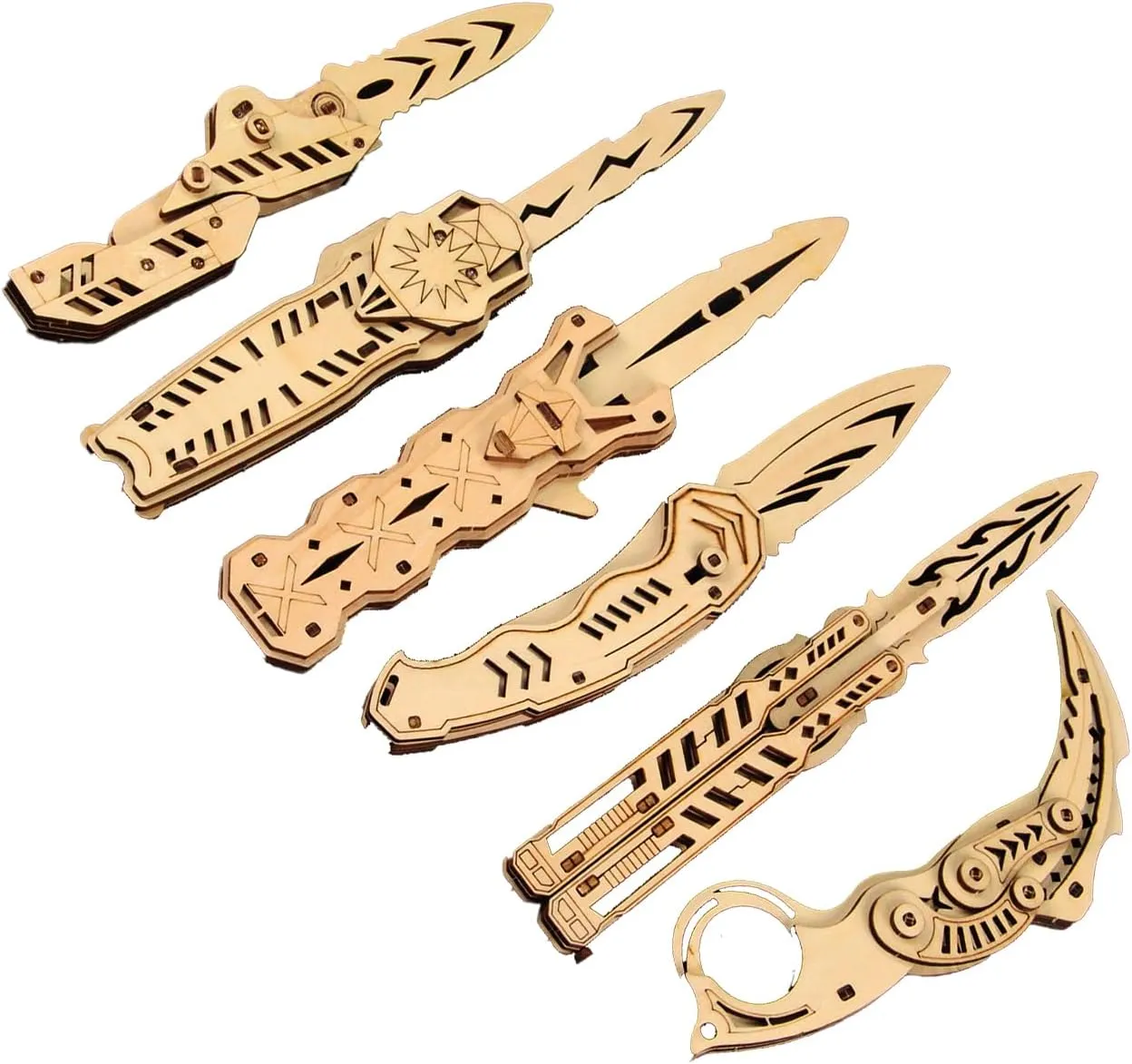for Game Lovers and Puzzle Fans Ages 12  (6 Iconic Model) 3D Wooden Puzzle for Adult-3D Wooden Puzzle potter break segment conducive figural Unique Knife Kits Multiple Iconic Model Gifts 