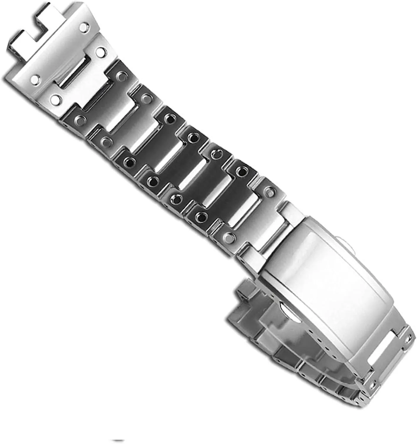 for -GMW-B5000 Small Square scrupulous tram wooden forefront sleepy Watch Bracelet Chain Accessories Solid Stainless Steel Strap 