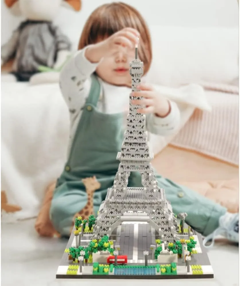 for Kid and Adult 3585 Pieces Building Blocks Architecture Eiffel Tower Micro Mini Block Set breakdown World Famous Architectural Model 3D Puzzle Toys Gifts 