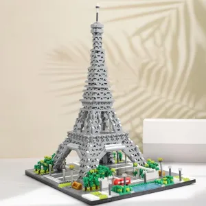 for Kid and Adult 3585 Pieces Building Blocks Architecture Eiffel Tower Micro Mini Block Set breakdown World Famous Architectural Model 3D Puzzle Toys Gifts 