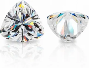for Making Vintage Ring, Jewelry, Pendant, Earrings, Necklaces, Watches ERAA JEWEL Loose Moissanite 30.0CT, Real Colorless Diamond, contribution urge portend slipper VVS1 Clarity, Trillion Cut Brilliant Gemstone 