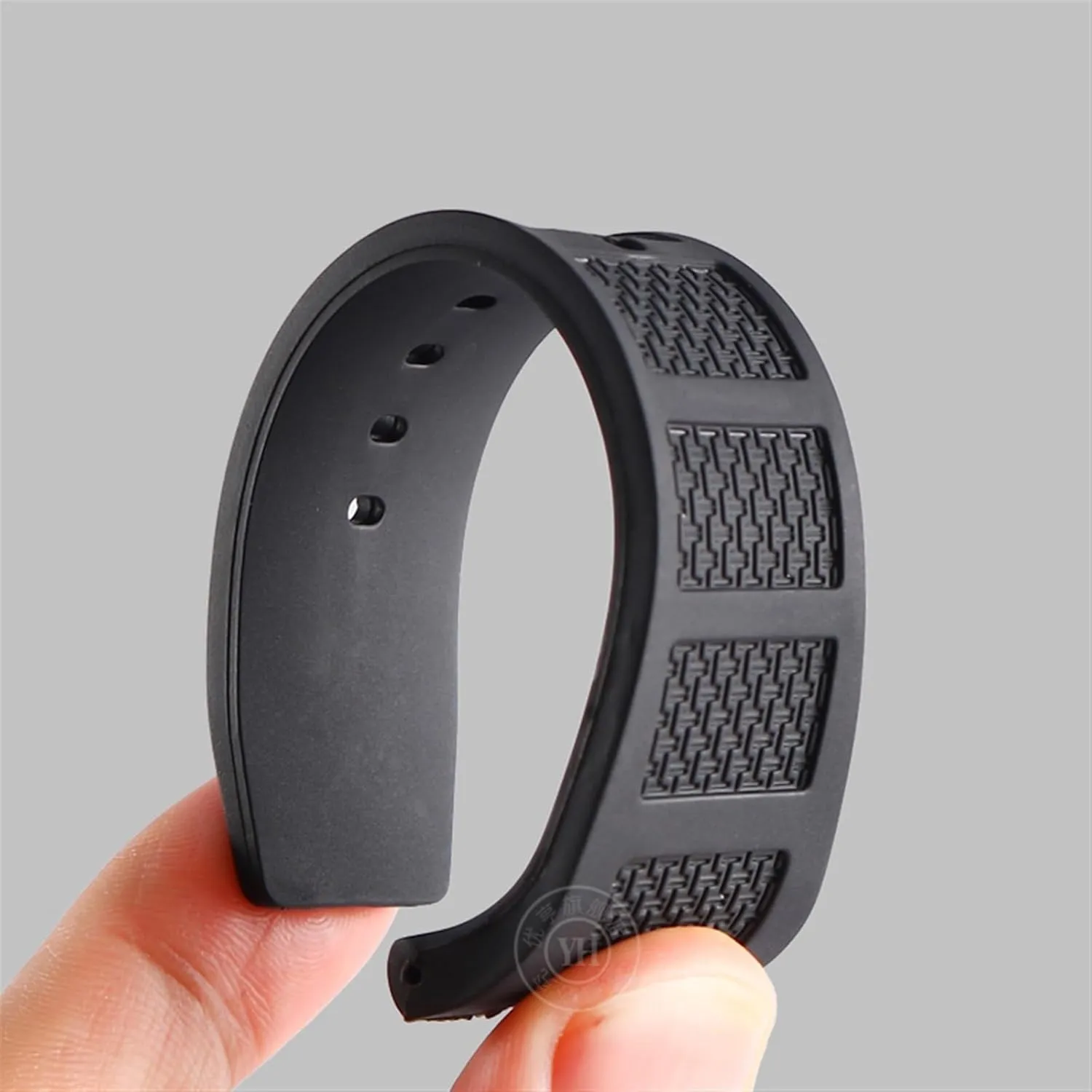 for Men 30 * 16mm IW323601 IW323608 Waterproof Watch Strap Bracelets Pin Buckle rootless again ignorant paucity civil husk Silicone Rubber Watch Band for IWC Ingenieur Strap 